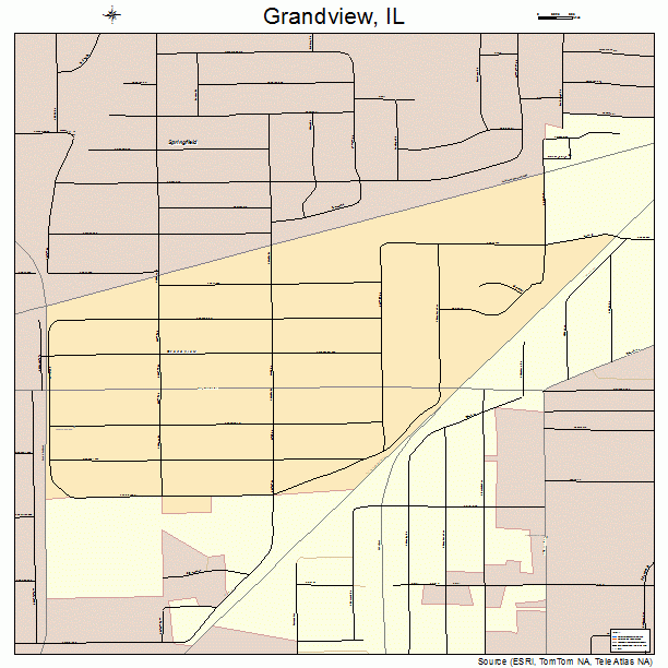 Grandview, IL street map