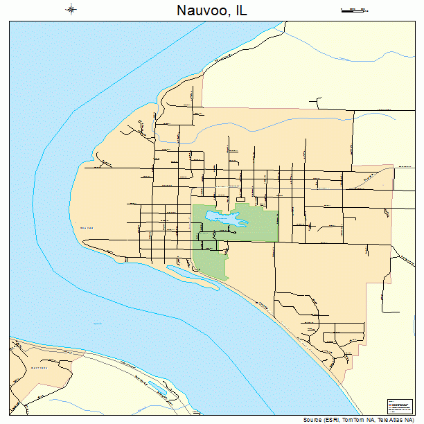 Nauvoo Illinois Map