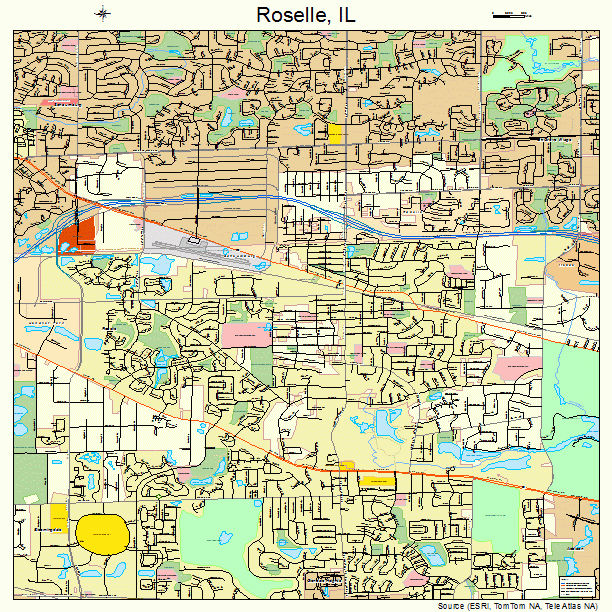 Roselle IL Map