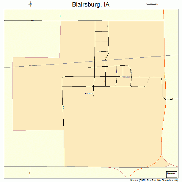 Blairsburg, IA street map