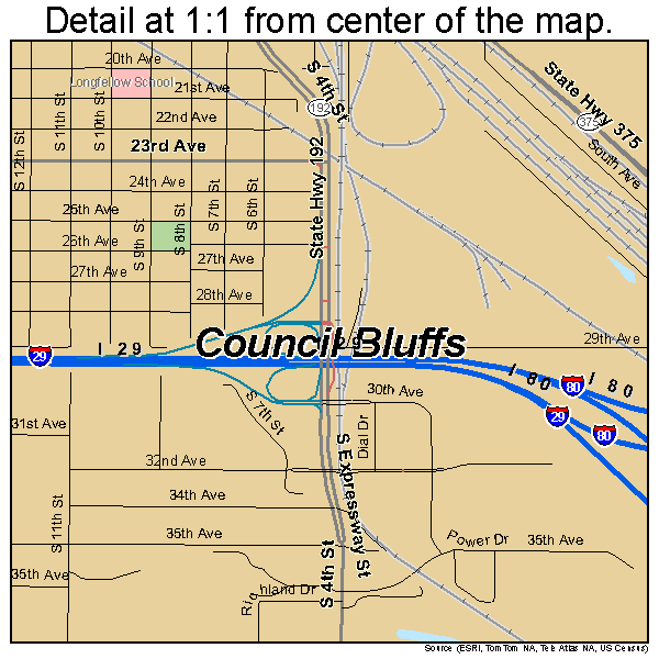 Map Of Council Bluffs Iowa - Fall Foliage 2024