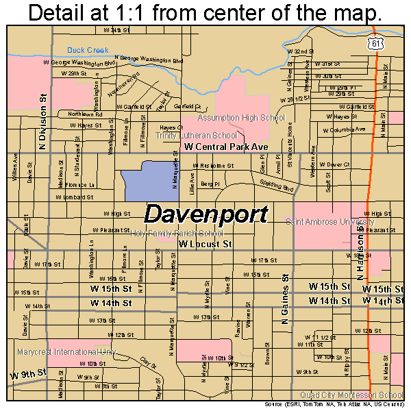Davenport Iowa Zip Code Map Map Vector - Bank2home.com