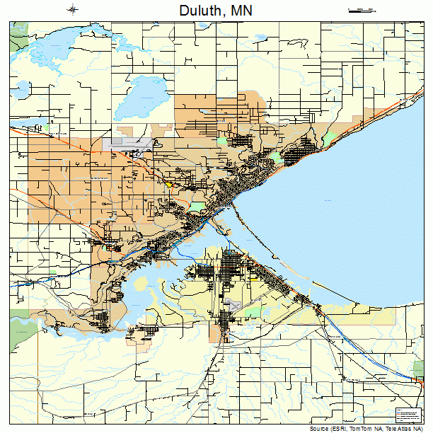 Printable Map Of Duluth Mn
