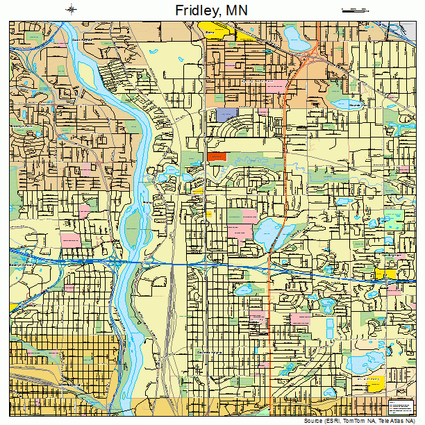 Fridley Minnesota Street Map 2722814