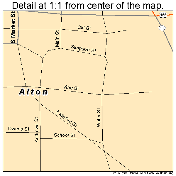 Alton Missouri Street Map 2900964