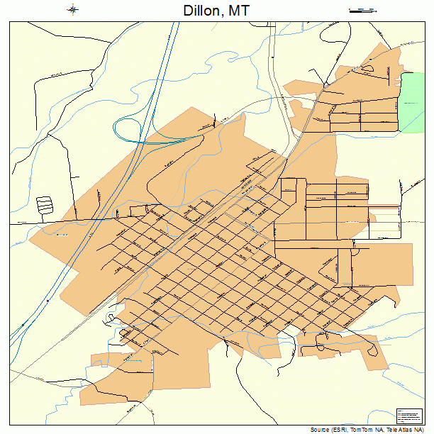 Dillon MT Map