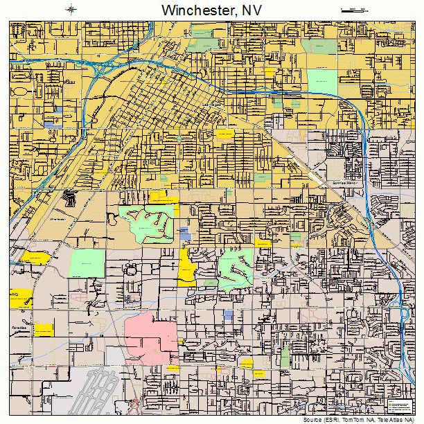 Winchester Nevada Street Map 3284600
