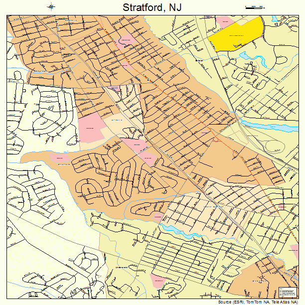 Stratford New Jersey Street Map 3471220