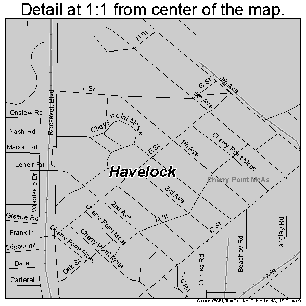Havelock Nc Zip Code Map - United States Map