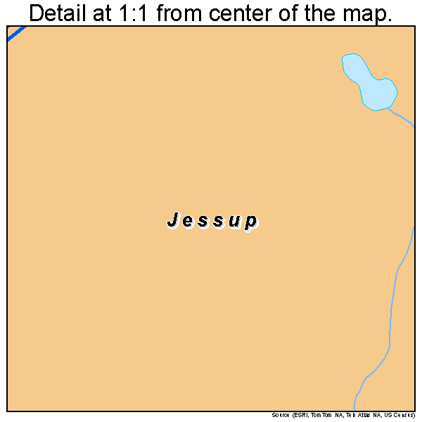 Jessup, Pennsylvania road map detail