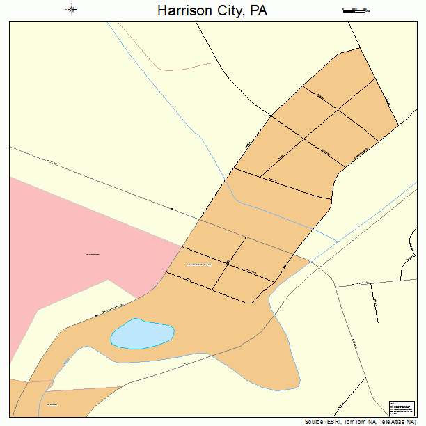 Harrison City, PA street map