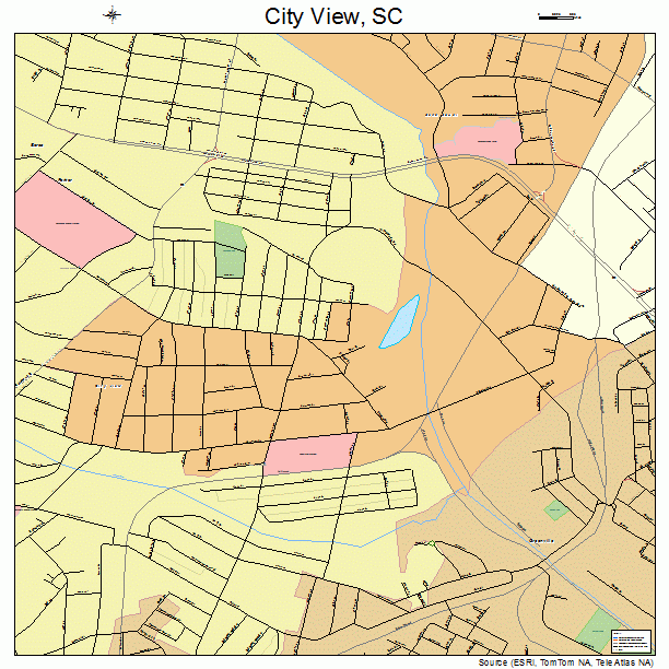 City View, SC street map