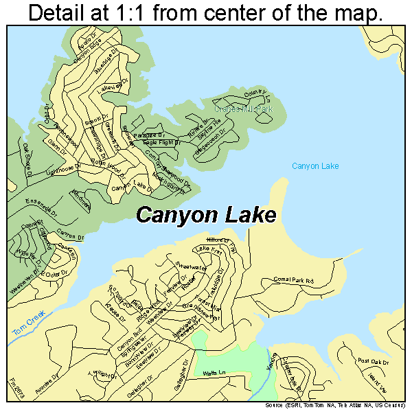 Canyon Texas Map