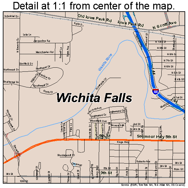 Wichita Falls Tx Zip Code Map