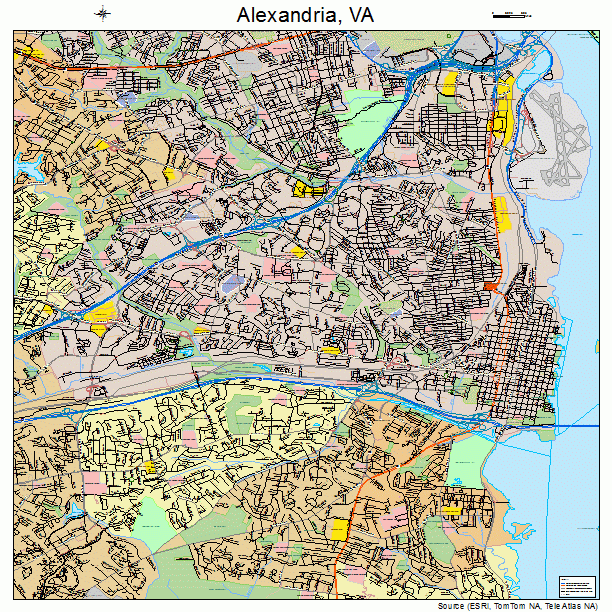 Alexandria Va Zip Code Map - United States Map