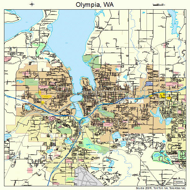 Olympia City Limits Map