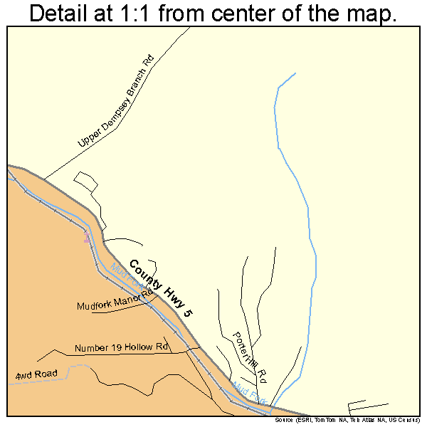 Mount Gay-Shamrock, West Virginia road map detail