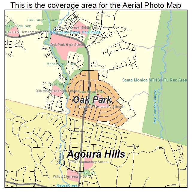 Oak Park California Map - Aloise Marcella