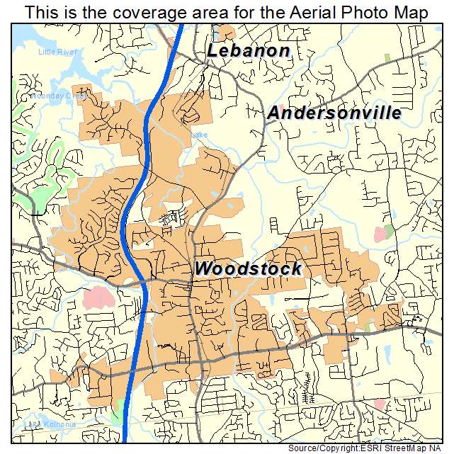 Map Of Woodstock Georgia - Leia Shauna