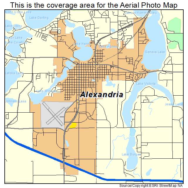 Alexandria Mn Map