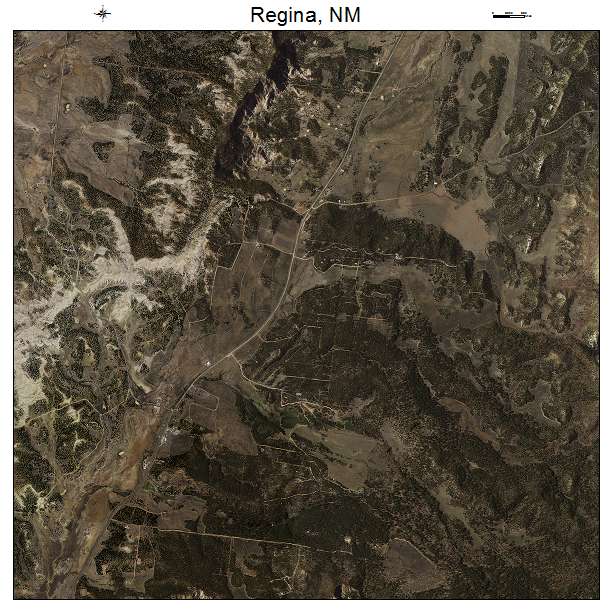 Aerial Photography Map of Regina, NM New Mexico